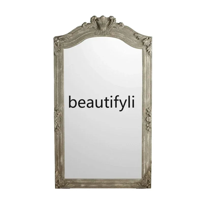 

a26 American retro full-length mirror home living room bedroom art full-length mirror medieval, floor-to-ceiling mirror