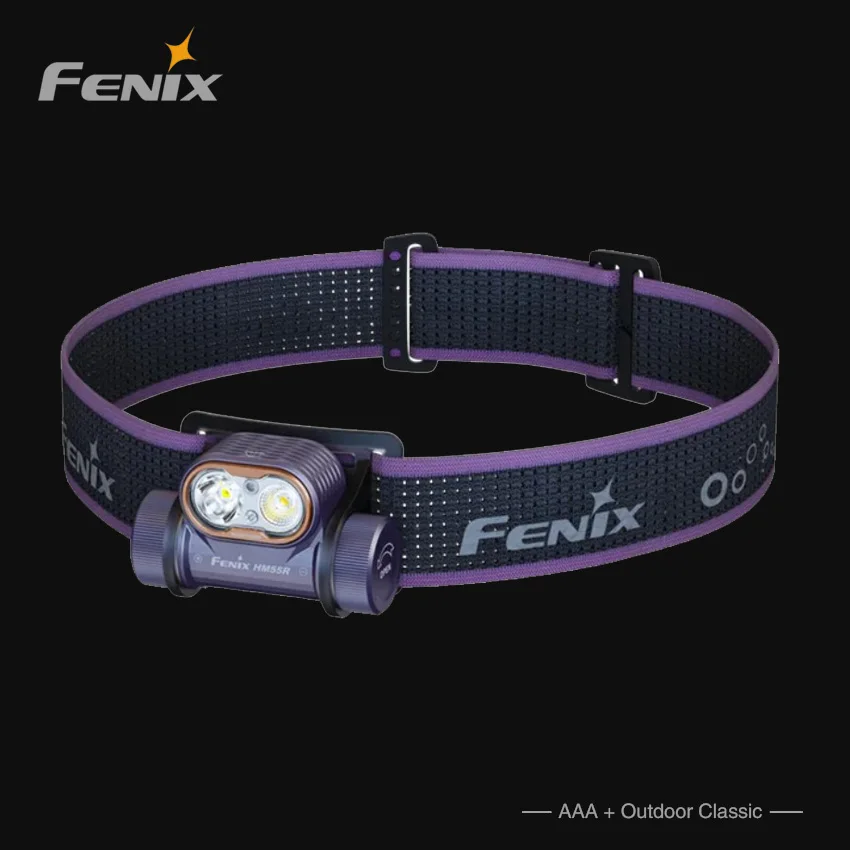 Fenix HM55R Nebula USB-C Ricarica 1200 lumen Torcia frontale a LED - viola