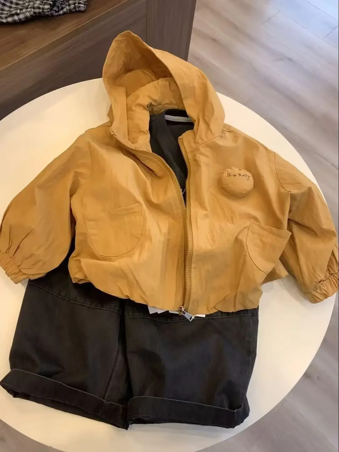 

Children's Zipper Coat Spring and Autumn 2026 New Boys' and Girls' Hooded Loose Casual Thin Jacket