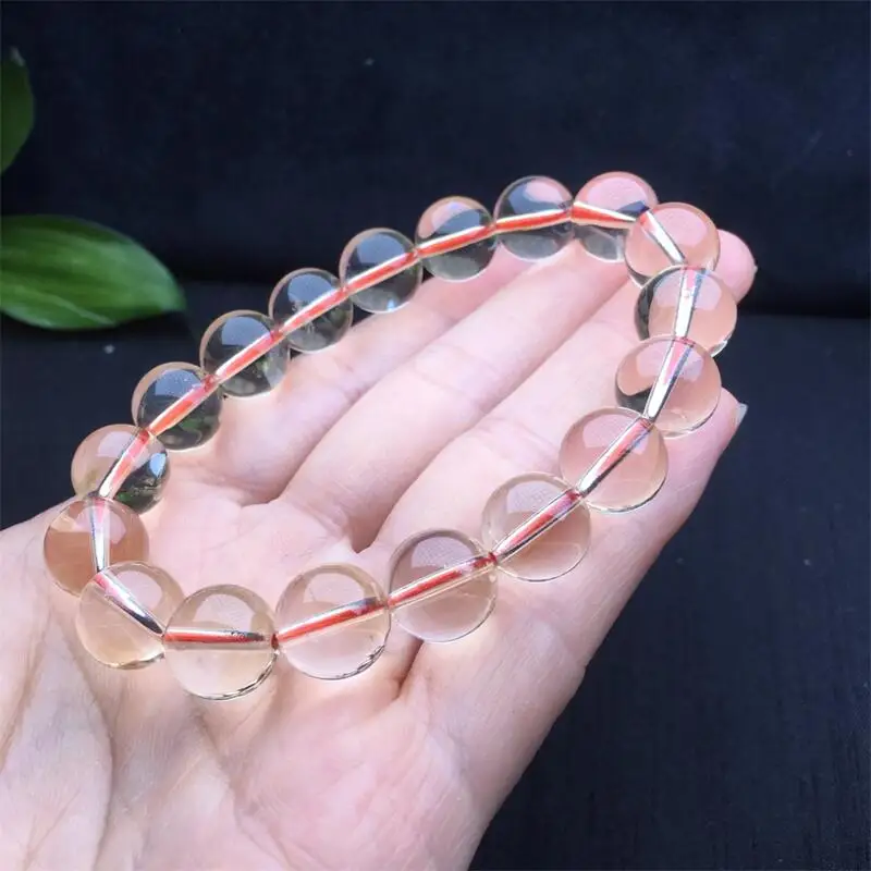 10MM Natural Citrine Bracelet Crystal For Women Fortune Energy Mineral String Amulet Jewelry Healing Gift 1pcs