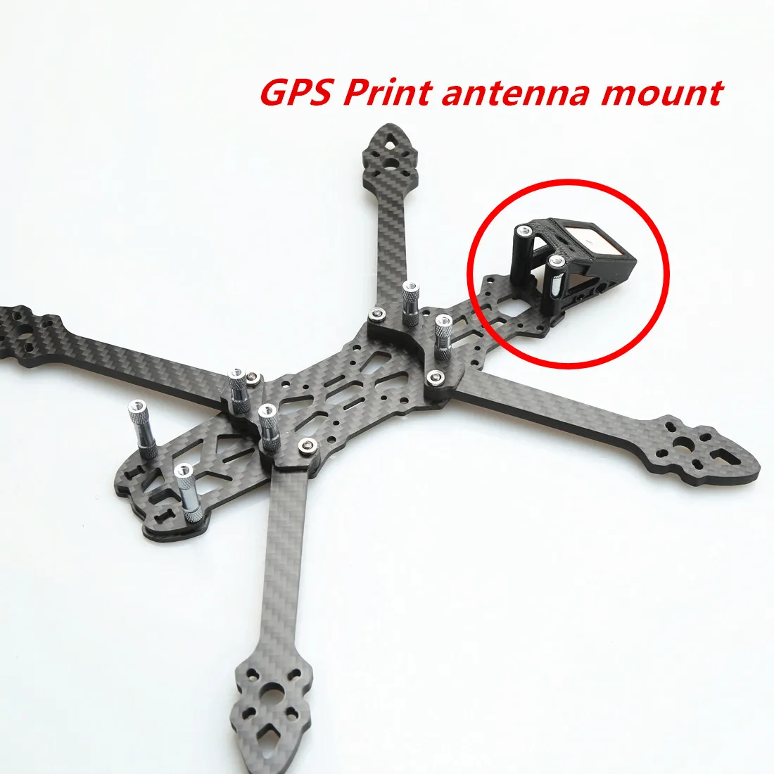 NEEBRC 25mm support d'impression d'antenne Base de montage GPS pour Mark4 5/6/7/8 pouces RC FPV cadre de Drone de course quadrirotor quatre axes Freestyle