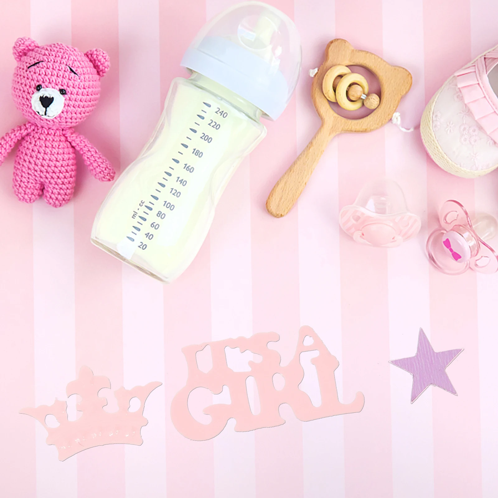 

1 set Girls Confetti Baby Decor Paper Table Scatter Confetti Decorative Props Festive Table Decor Safe