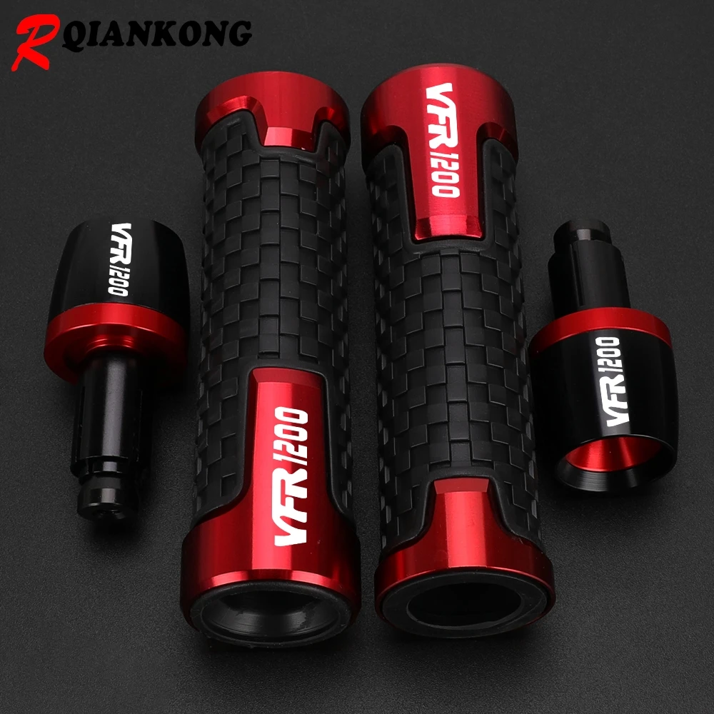 

For Honda VFR1200 VFR1200F VFR 1200 1200F 2010 2011 2012-2016 Motorcycle Handlebar Grips Bar Ends Hand Grip Plug Slider End Caps