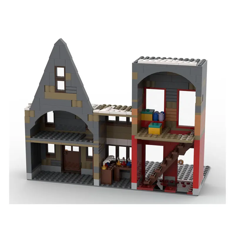 MOC Building Block Wall Architecture Model Brick Toys Particle Creative Educationve Education Christmas Gifts 880PCS