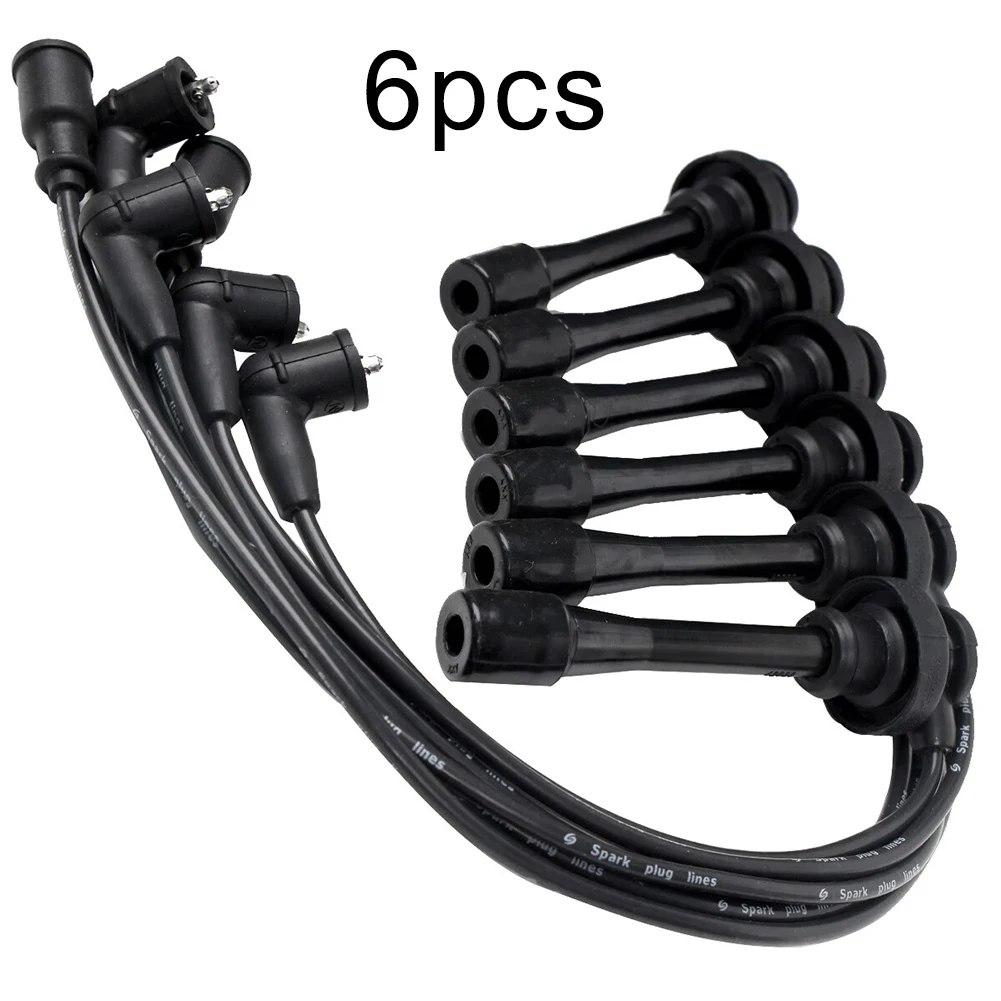 6Pcs Ignition Wire Set For Mitsubishi For Pajero For Montero For 3000/LONG WAGON/RR LEAF MD371794 MD338249 Ignition Wire