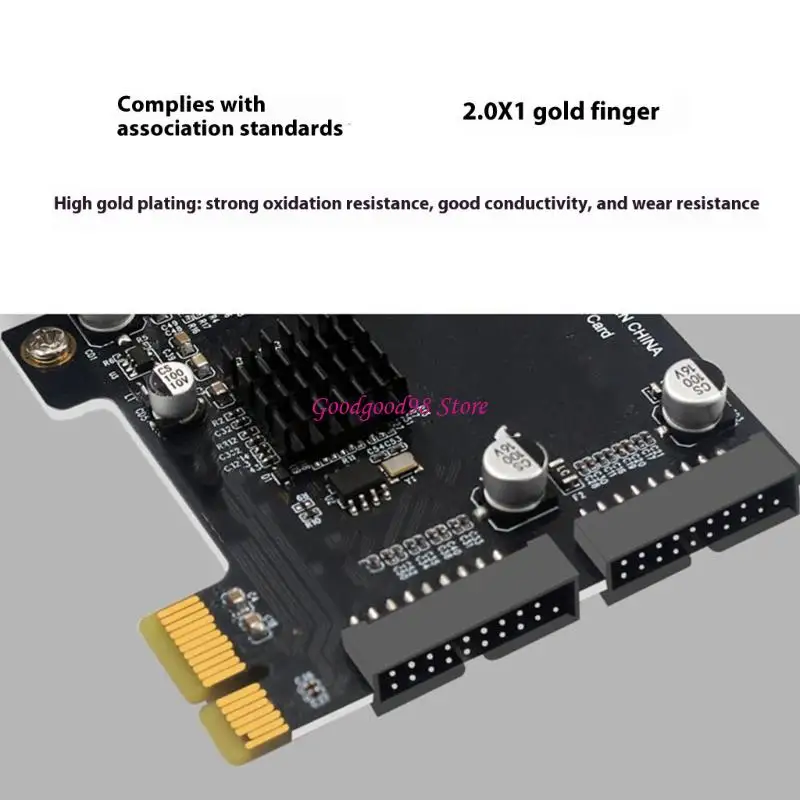 PCIe USB3.0 Extension Card Easy Tool less Setups Multiple External Port for PC Upgrades PCIE USB Adapter