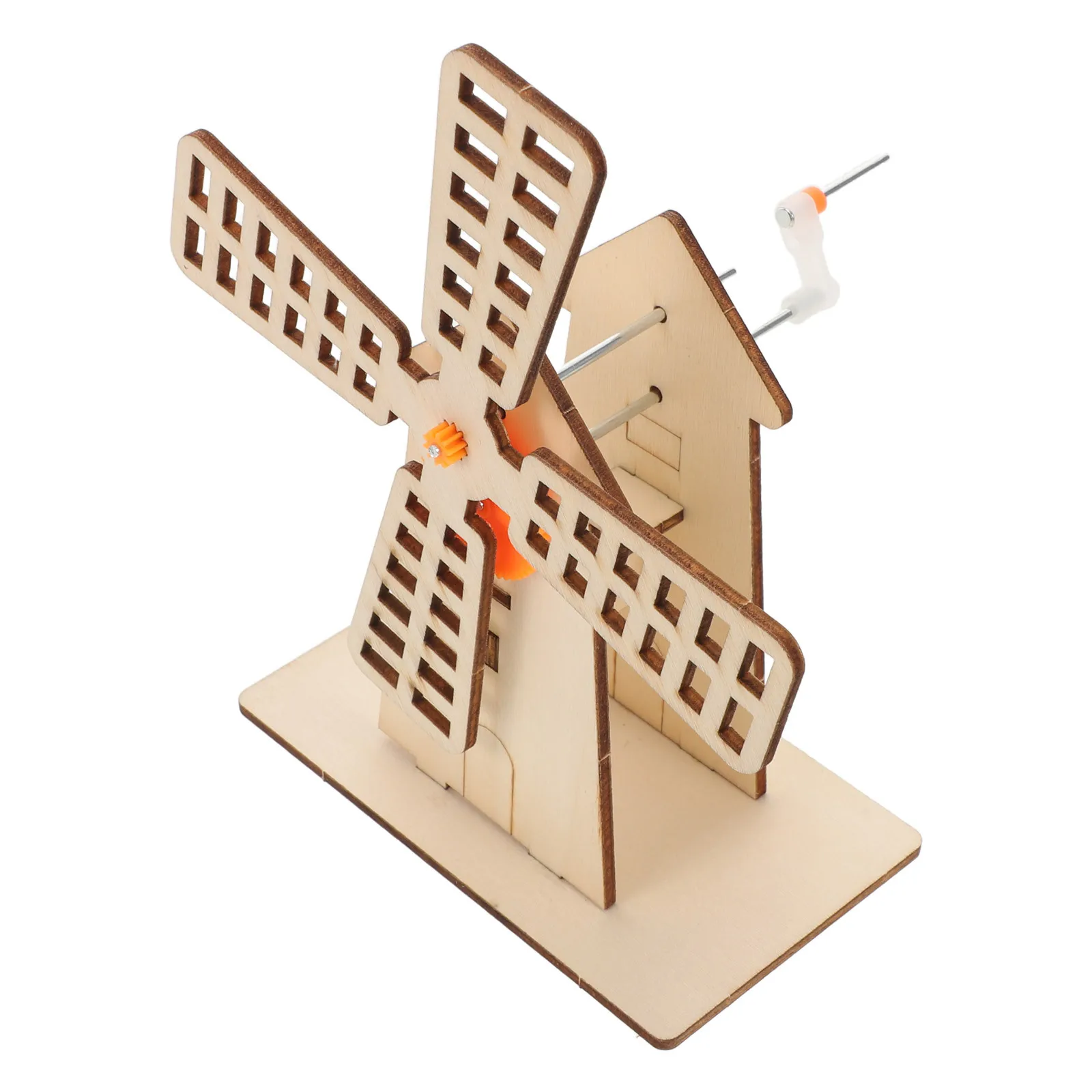 

Children's Hand-crank Windmill DIY Science Kit Kids Toys 3d Construction Craft Model Kits
