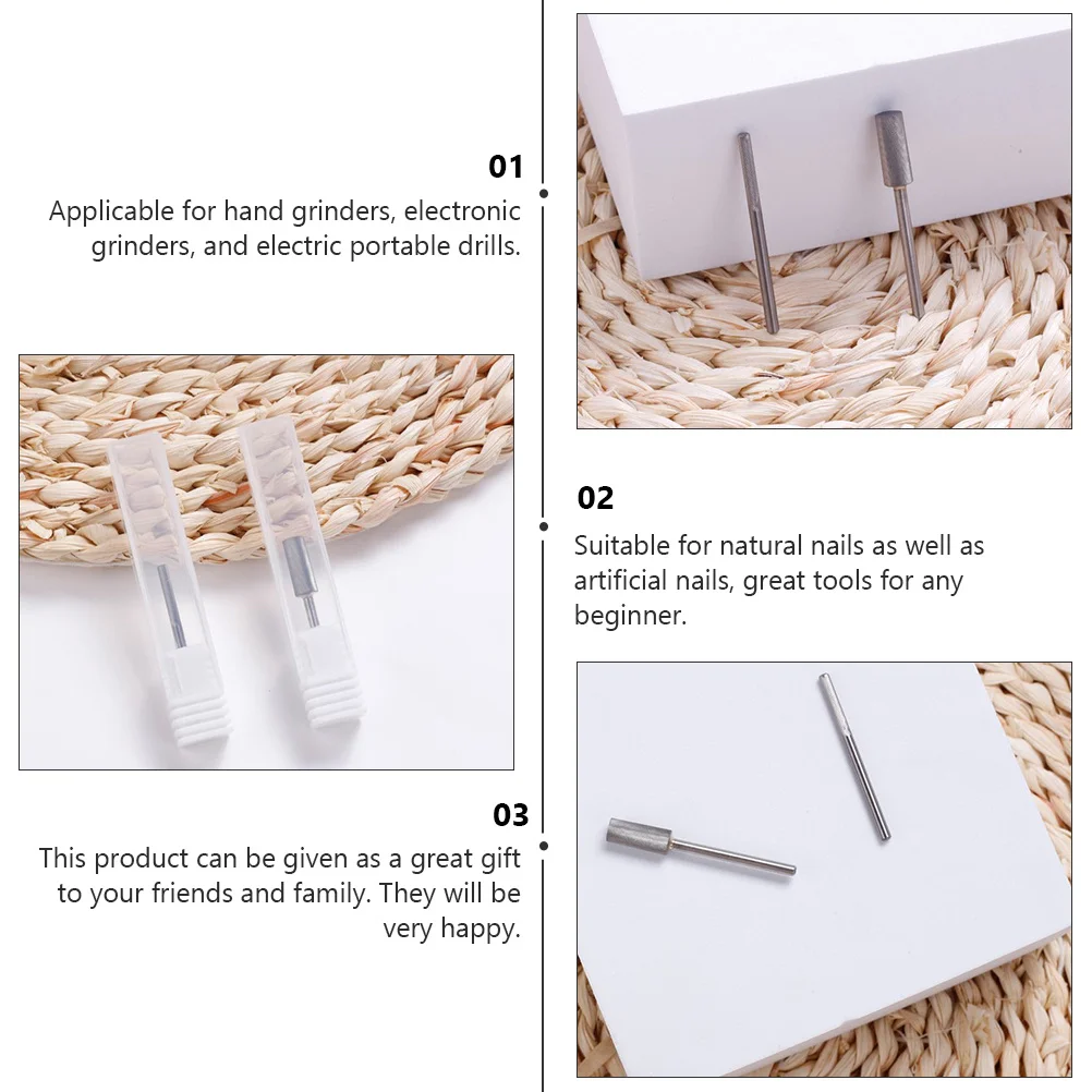 

1Pcs Tungsten Steel Nail Grinding Head Manicure Drill Bits for Natural Artificial Nails Hand Electric Grinders Pedicure Tool Kit