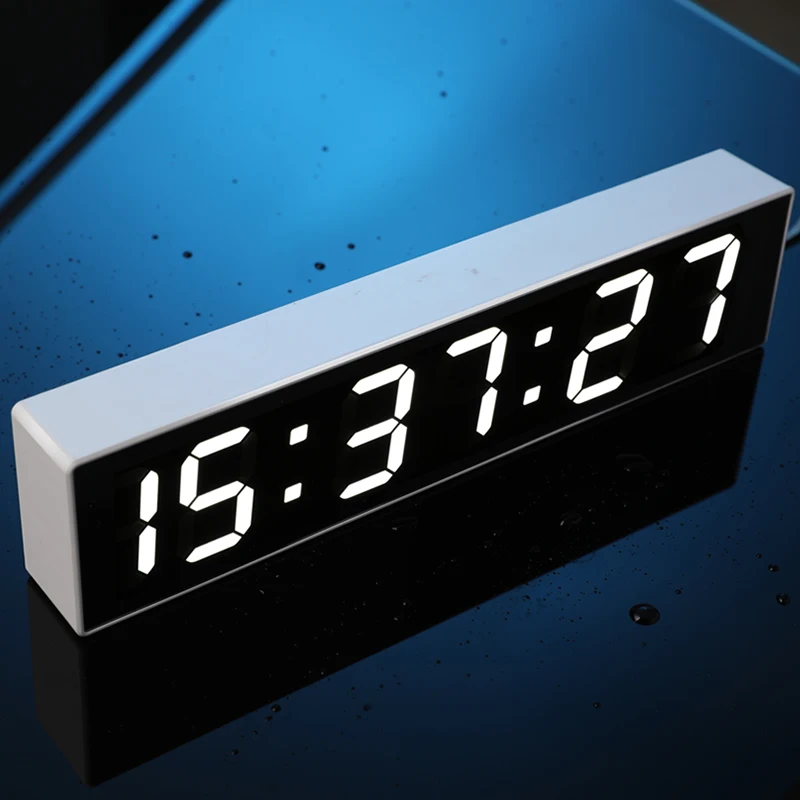 Electronic Alarm Clock Mute Intelligent Bedside Luminous Small Alarm Clock Multi-function Creative Lazy Electronic Clock