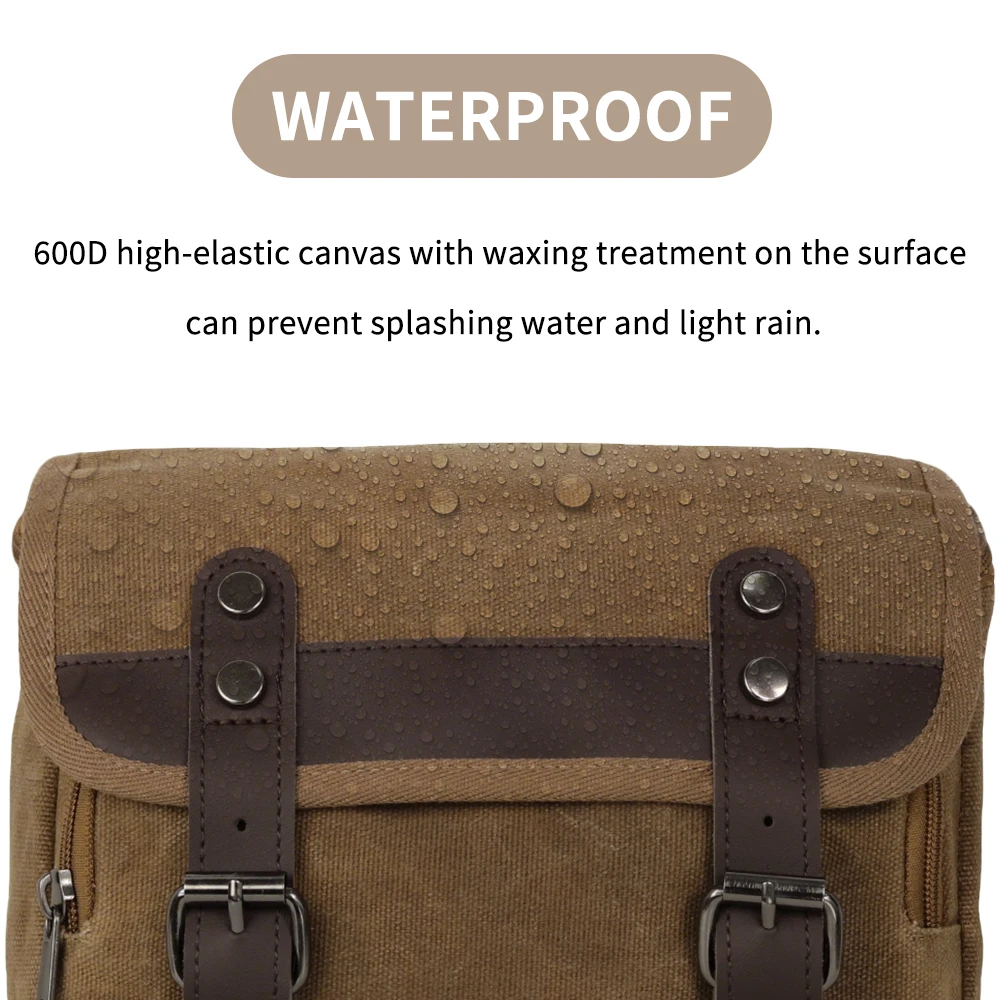 Retro Waterproof Motorcycle SaddleBag Universal Large Capacity Side Bag Travel Luggage Tool Bag