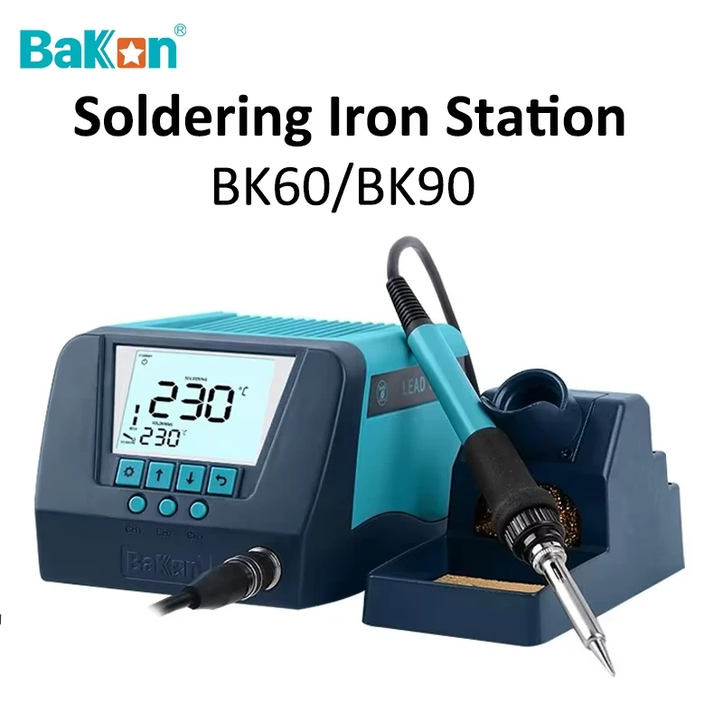 

BAKON BK60 BK90 SMD Digital ESD Soldering Station 60W 90W Soldering Iron Station Smart Temperature Control