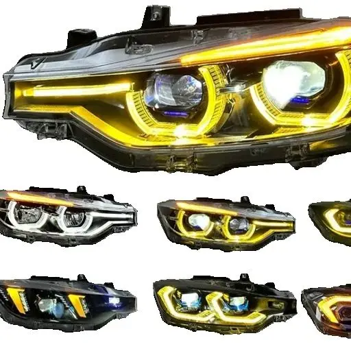 

For BMW 3 Series F30 F35 2012-2018 DRL Headlight Assembly Clear Lens Left & Right Hand Drive Compatible Headlight