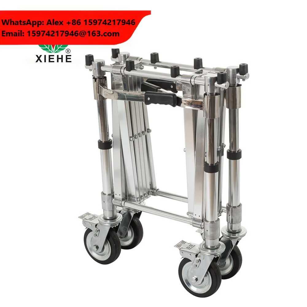 Foldable Easy-to-Store Aluminum Alloy Church Multi-Purpose Cart For Church Events Setup