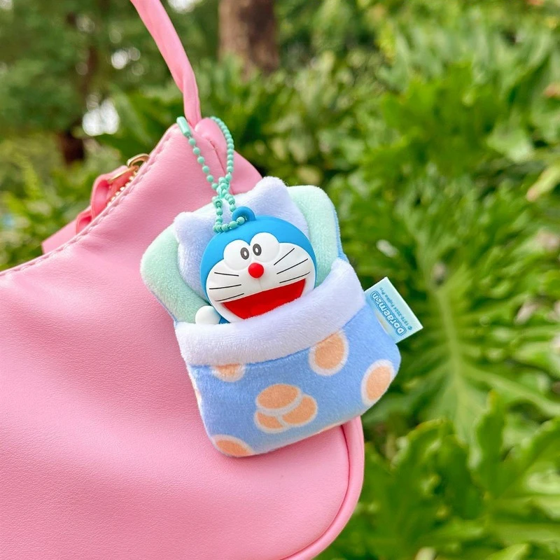 Doraemon Creative Pendant Bags Cute Keychains Accessories Backpacks Hanging Jewelry Key Charm Decorations Girls Gifts Toys