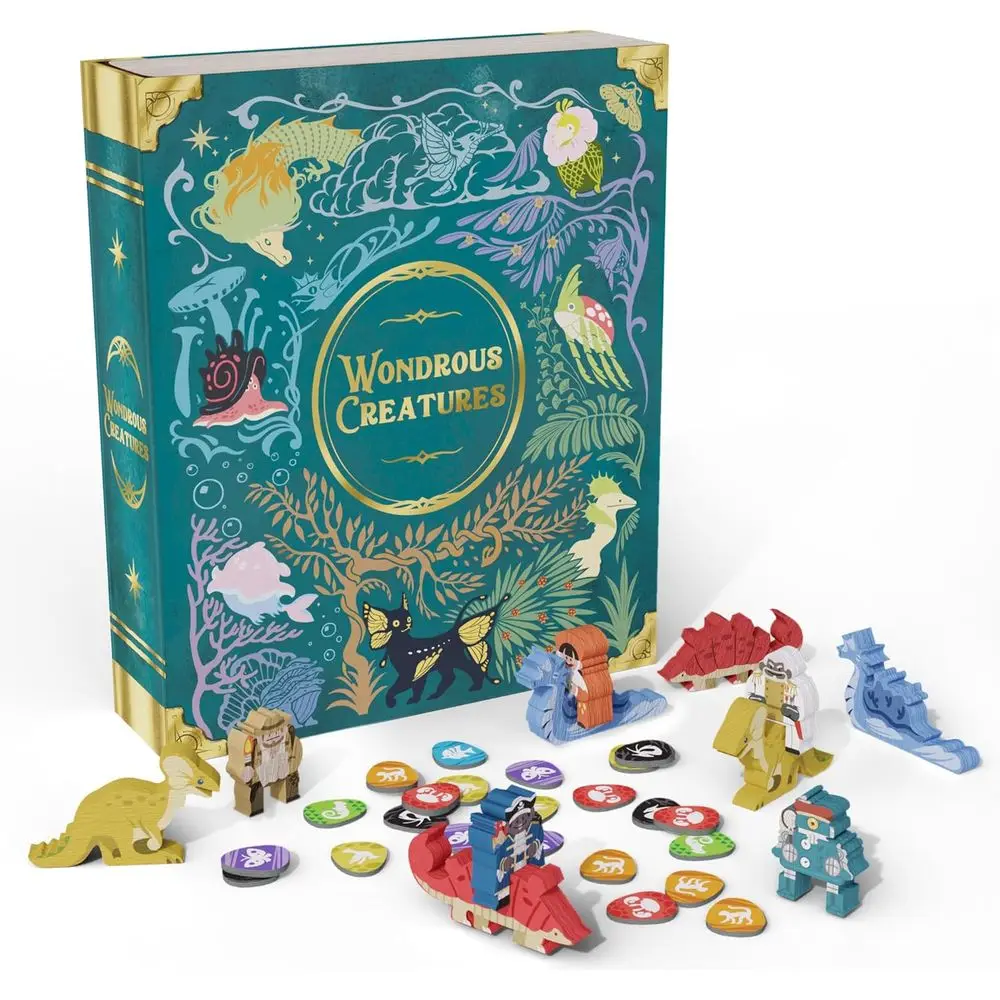 

Wondrous Creatures Board Game – Worker-Placement & Tableau Building Strategy Game or 1-4 Players, Ages 14+ | 40-80 Min Playtime