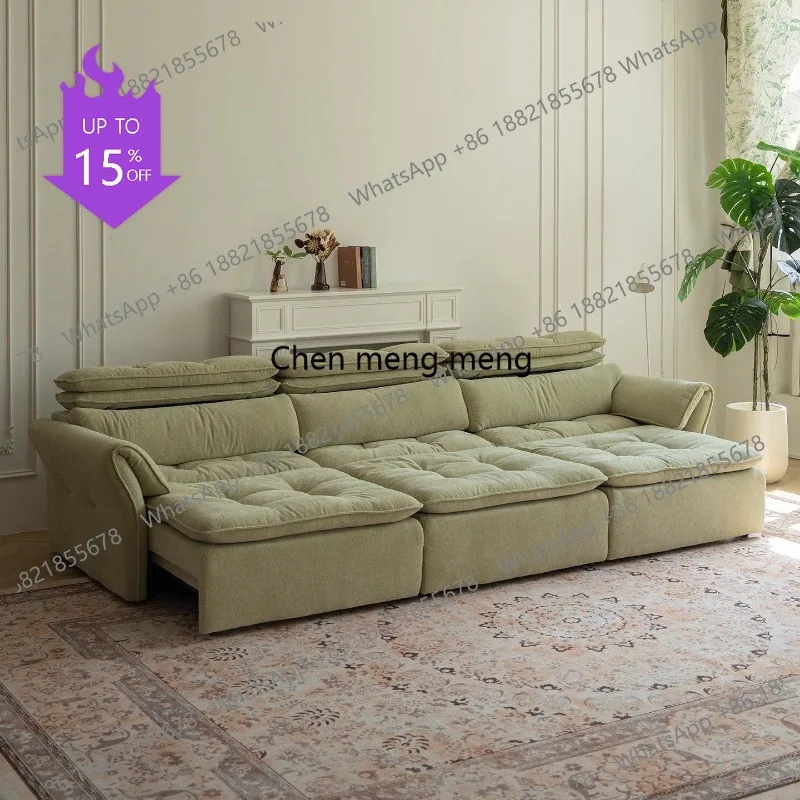 

Электрический диван-кровать A51 из итальянской ткани с подлокотниками, современный роскошный раскладной диван для гостиной, увеличенный размер, Divano Moderno, мебель