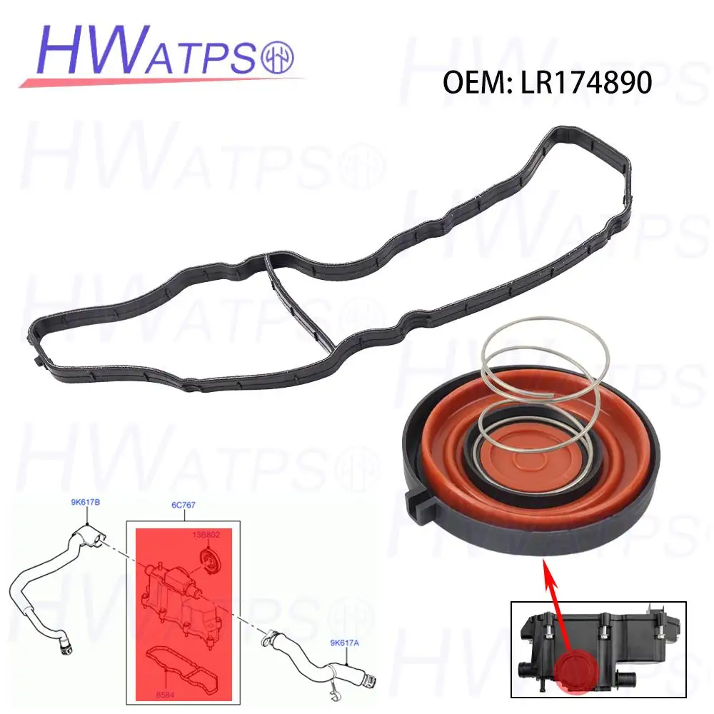 Valve Cover Gasket Seal LR097985 For Land Rover Discovery Range Rover 2018-2022