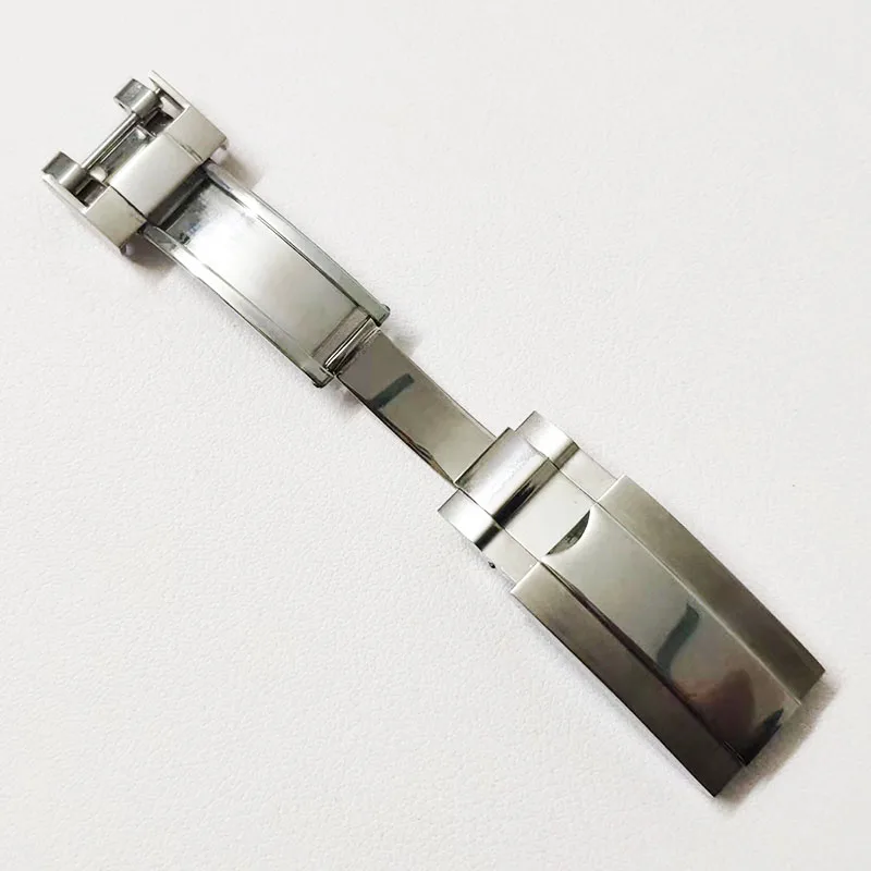 18Mm Opvouwbare Veiligheidsgesp Massief 316l Roestvrij Staal Past 20Mm Brede Yachty Dtn Horloges Rubber Of Metalen Bandjes Gesp Accessoires