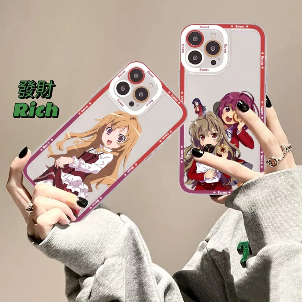 Toradora Taiga Aisaka anime Phone Case For iPhone 15 11 12 13 14 Mini Pro Max XR X XS TPU Clear Case