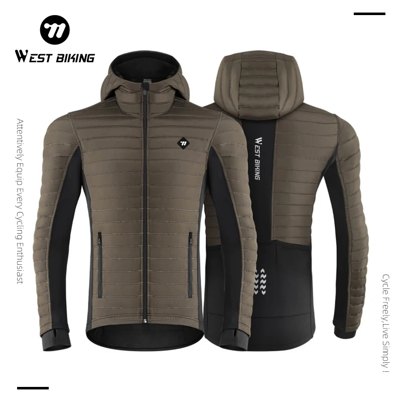 WEST BIKING – maillot de cyclisme chaud, veste ultralégère à manches longues, coupe-vent d'extérieur, vestes chaudes pour vélo de montagne, pour hommes et femmes