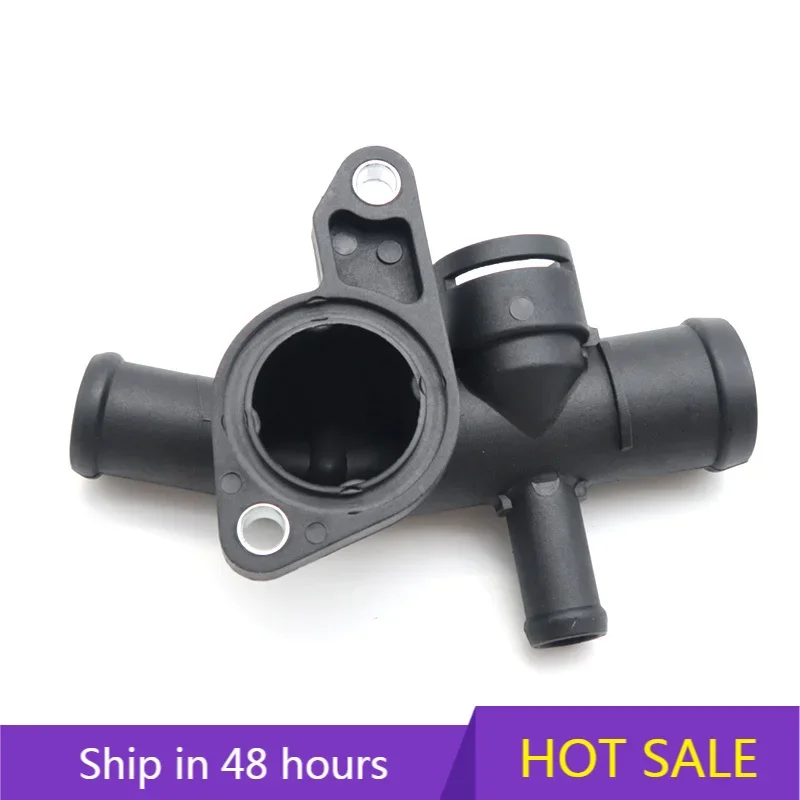 06A121133AG FOR Audi Volkswagen Thermostat Coolant Flange Tee Hose Connector Black High Quality Durable Strong Automobile Parts