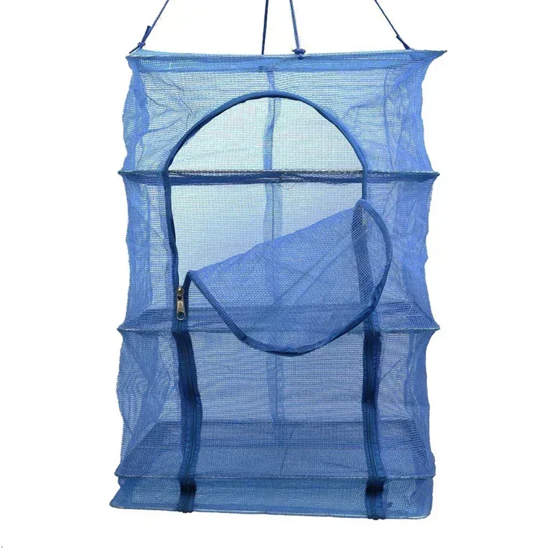 Organizer Hanging Drying Bag Hanger 4 Layers Dishes Vegetable Buds Net Foldable Plants Flowers Fishing Dryer Fish