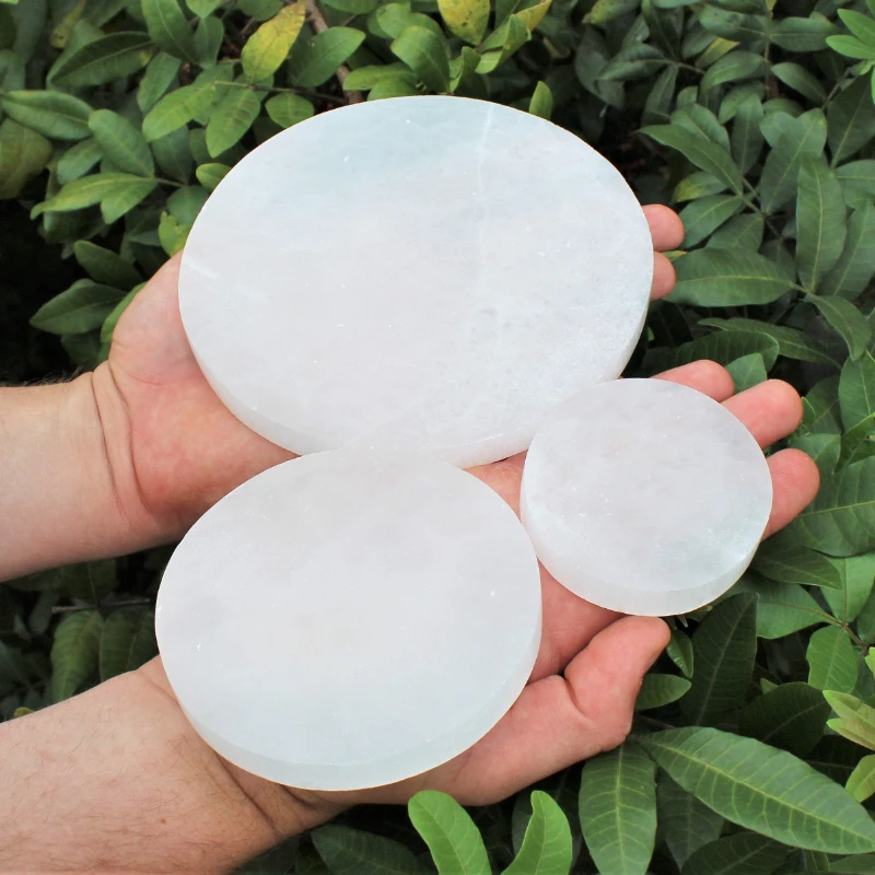 1Pc Selenite Round …