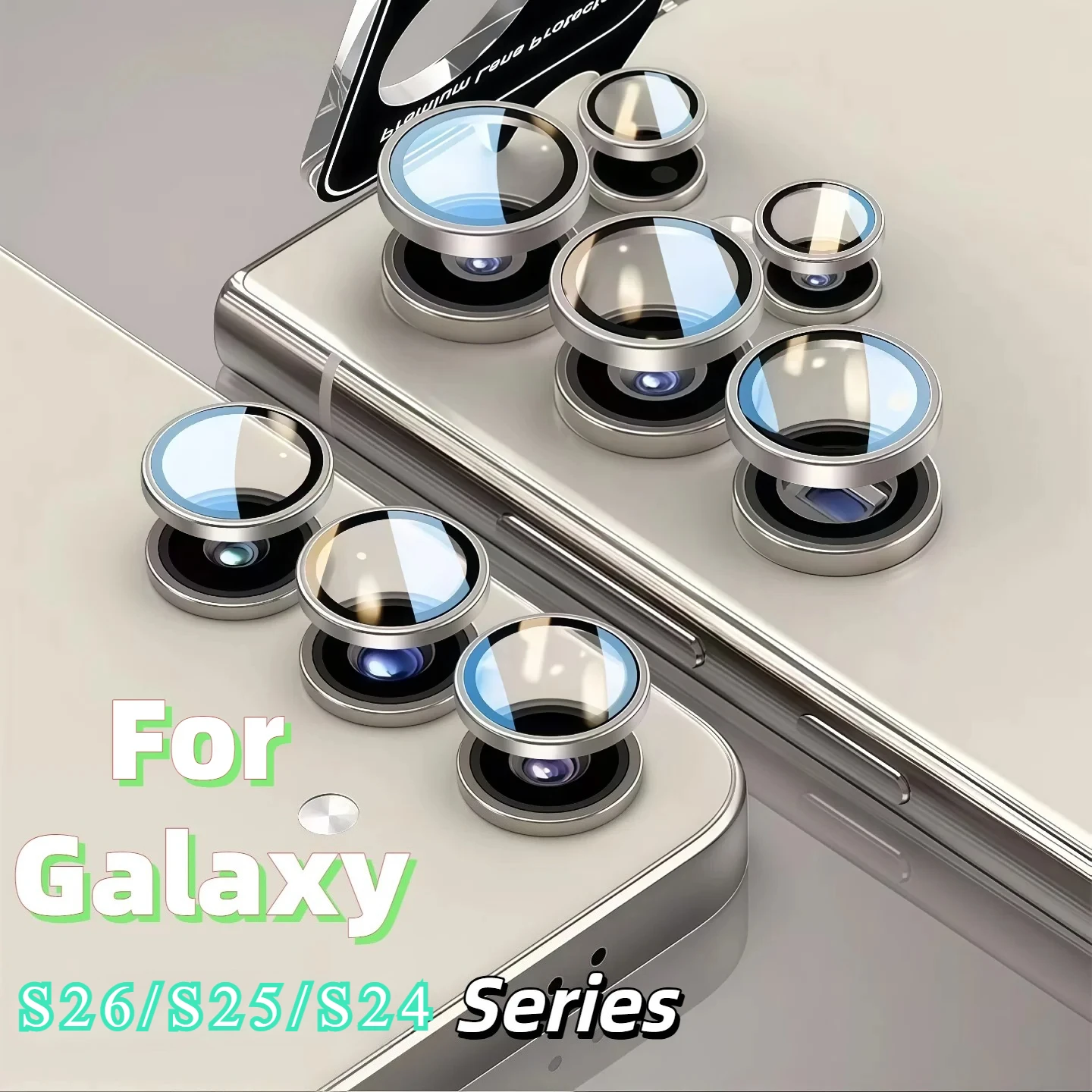 

Для Galaxy S25 S26 Ultra Plus Защитная пленка для объектива камеры из закаленного стекла, устойчивая к царапинам, небьющаяся крышка экрана