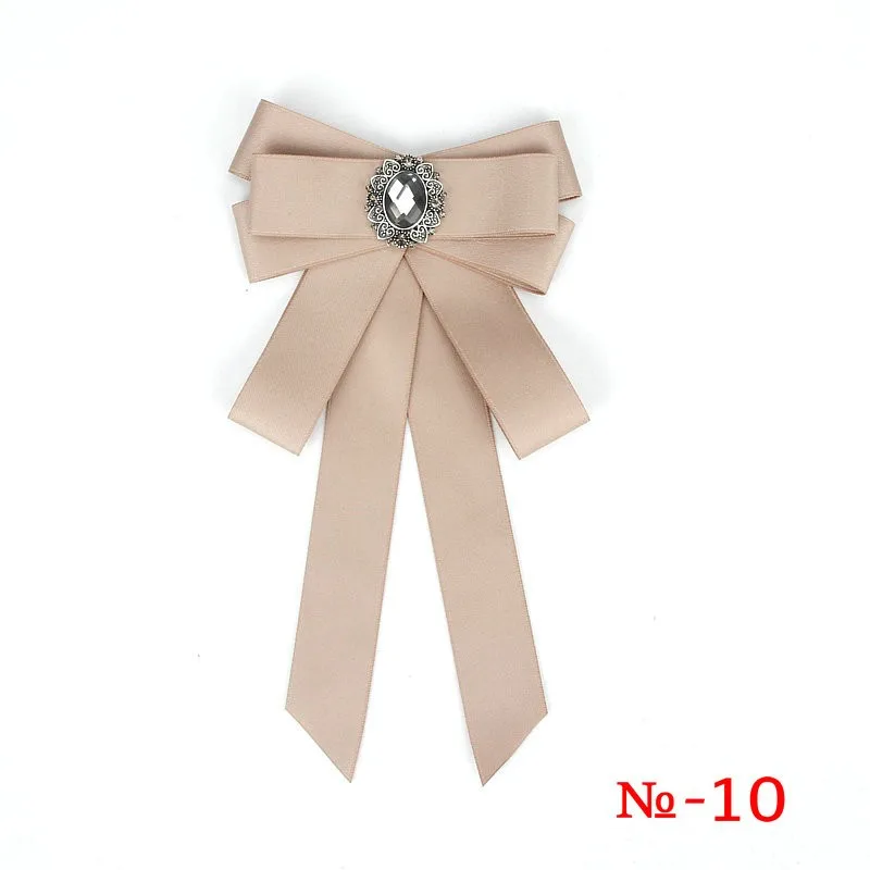Modische Schwarze Schleifen-Krawattenklammer Rotes Diamant-Fliegeband Weiße Strass-Hemdfliege Geschenk für Damen Accessoires – Detail 11