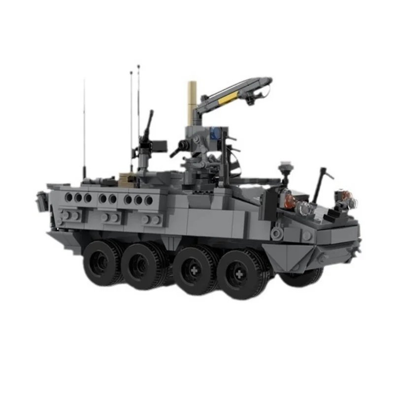 Hot New Military Equipment M1131 Fire Support Vehicle MOC Building Block Assemble Model Display Toys Kids Birthday Gifts