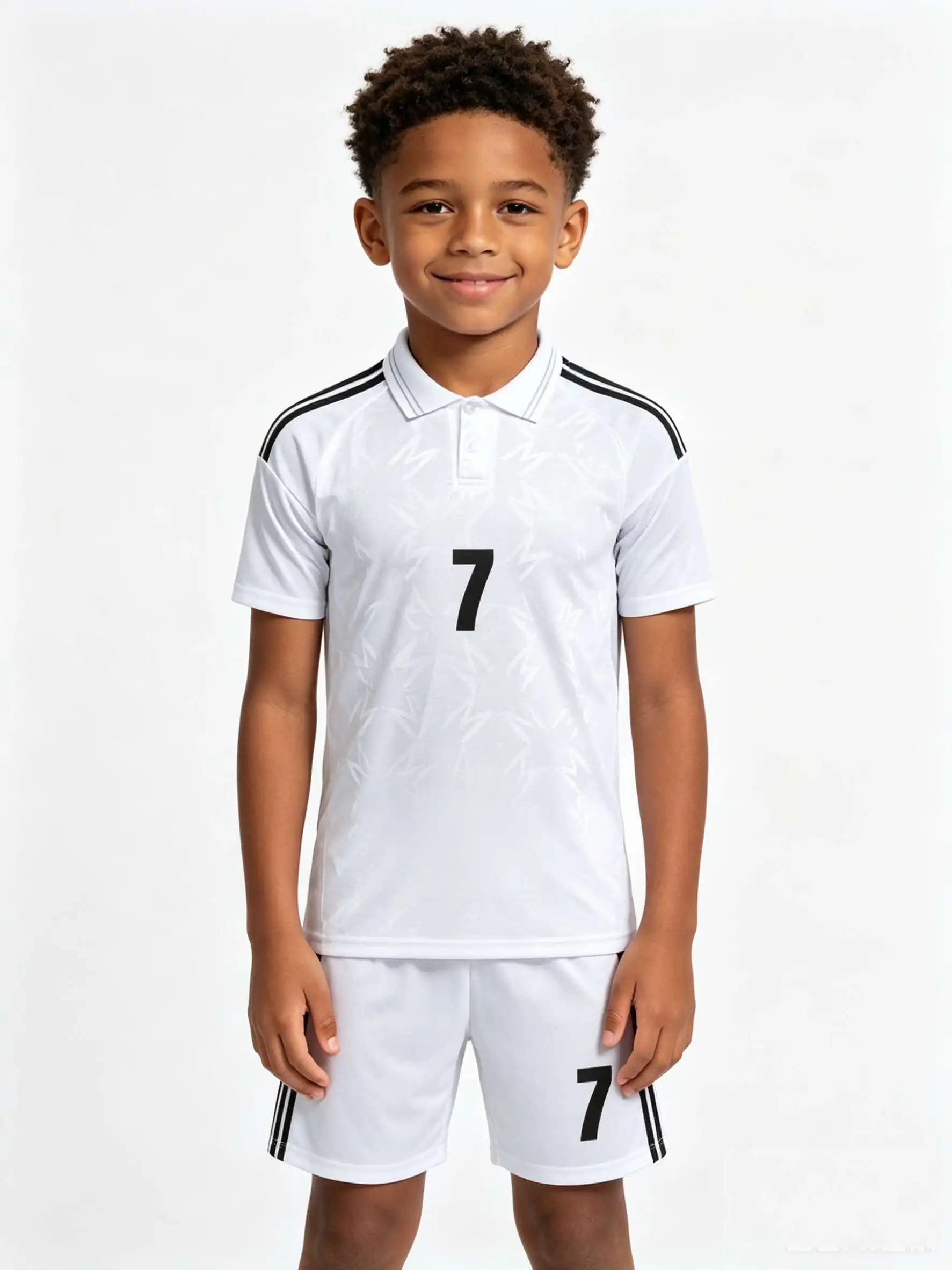 Blank Soccer Jersey Set, Kids Adults Training Sportswear, Customizable for School Team Running Activities