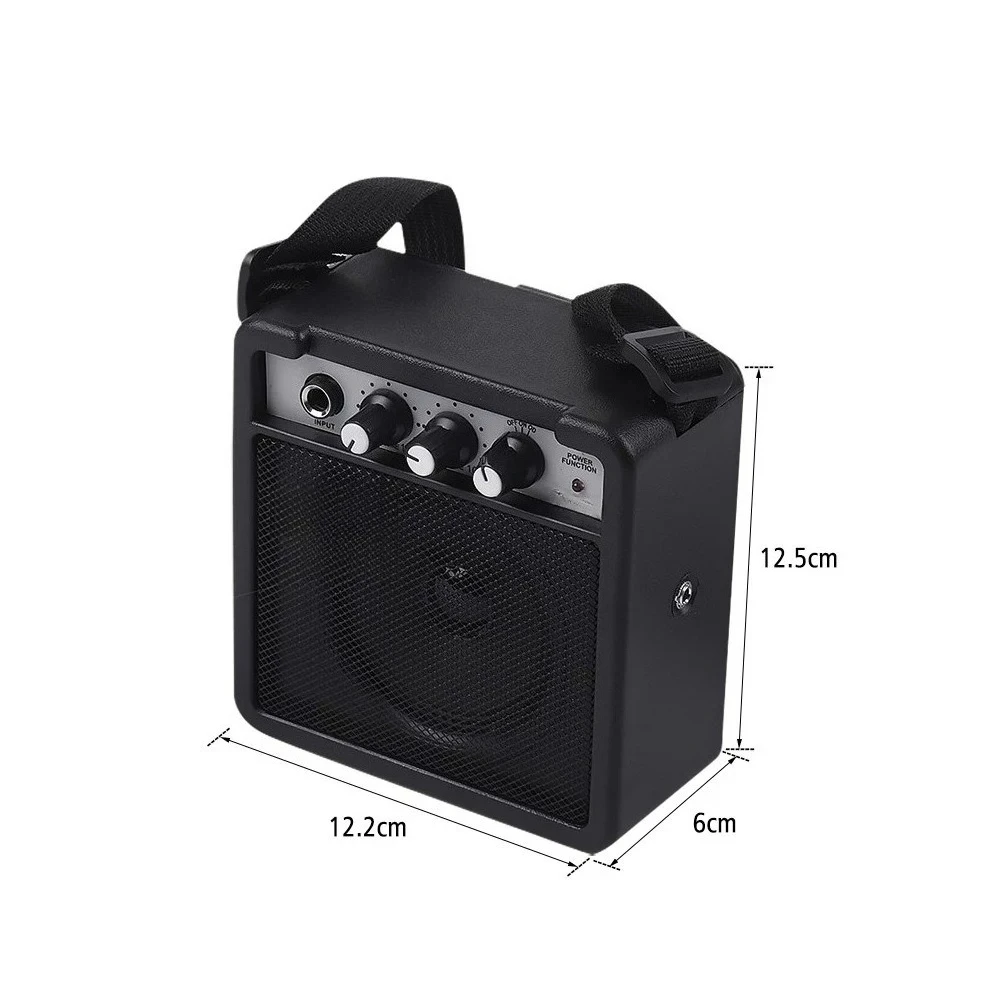 5W Electric Guitar, Electric Bass Speaker Portable Instrument Audio Acoustic Guitar Speaker for Beginner Home Training