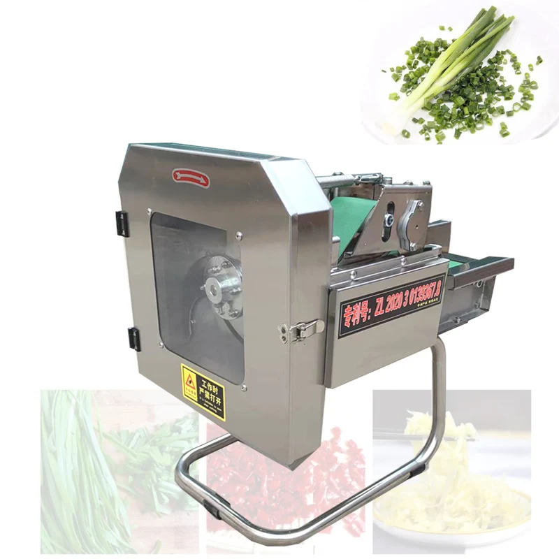 Commercial Chives Green Vegetables Capsicum Chopper Machine Electric Banana Cutter Onion Cabbage Shredder Machine