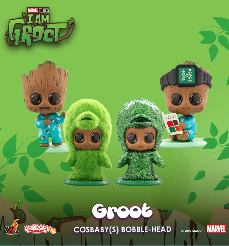 Новая коллекционная фигурка Hot Toys Guardians Of The Galaxy I Am Groot Blind Box Cosbaby — идеальный подарок для коллекционеров и фанатов Marvel.