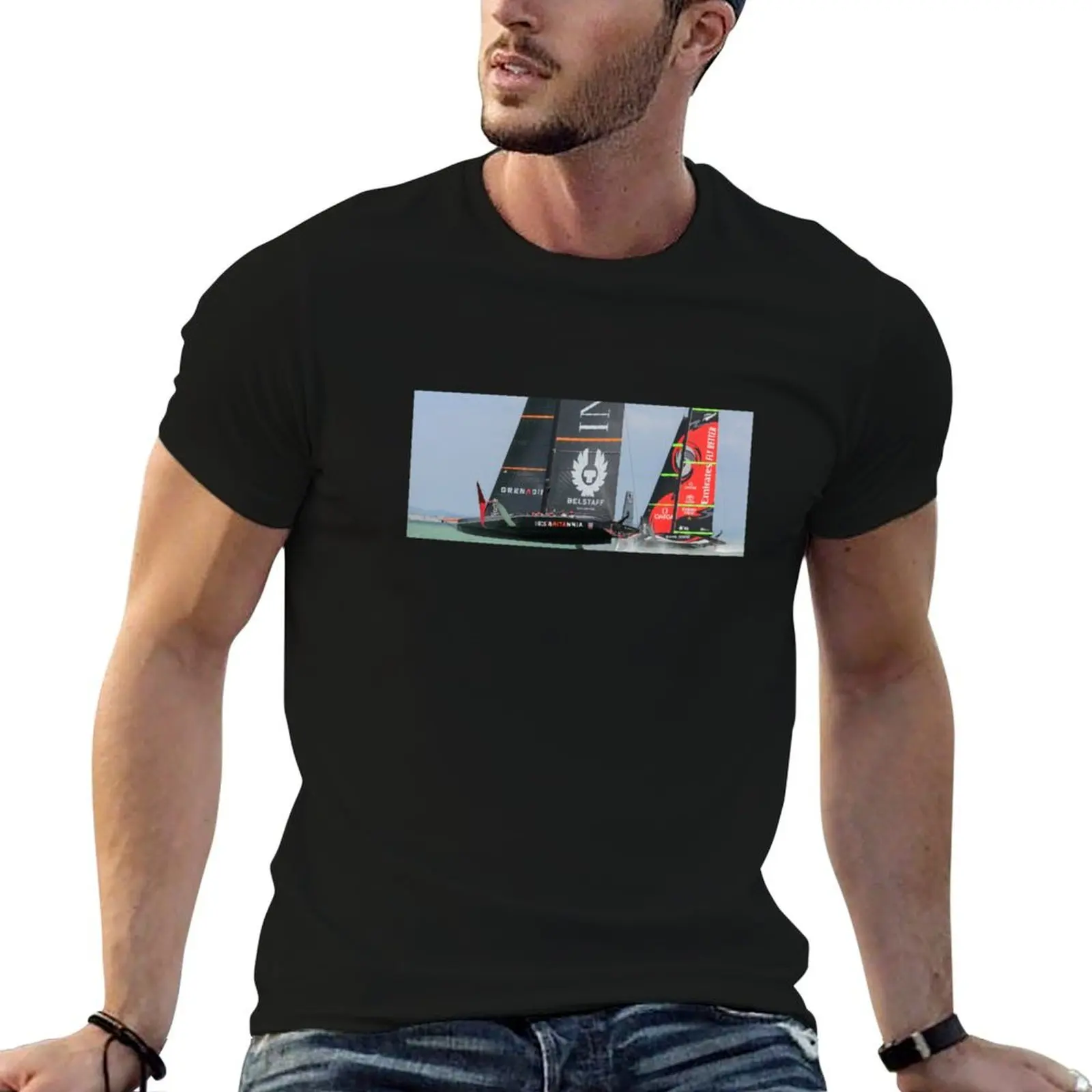 America's Cup - Emirates Team New Zealand and INEOS Team UK T-Shirt t shirts with prints man t shirts graphic T-Shirt