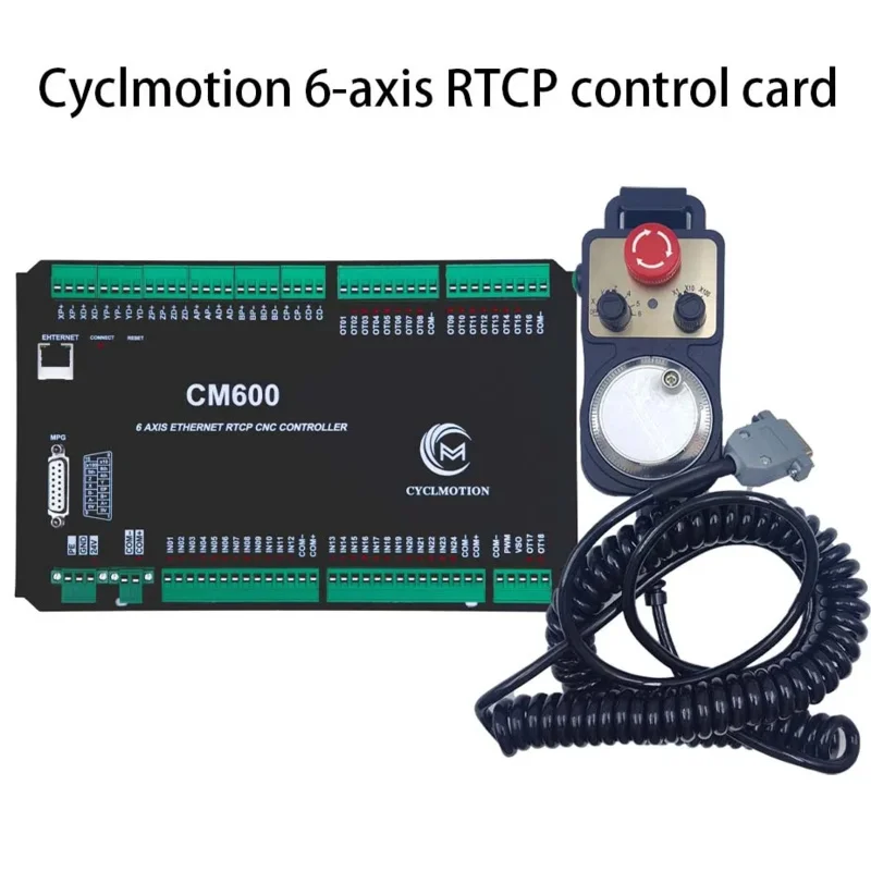 CNC engraving machine control card 3/4axis Cyclmotion supports 6axis RTCP 3D real-time tool path CM600 RTCP 6Axis handwheel kit