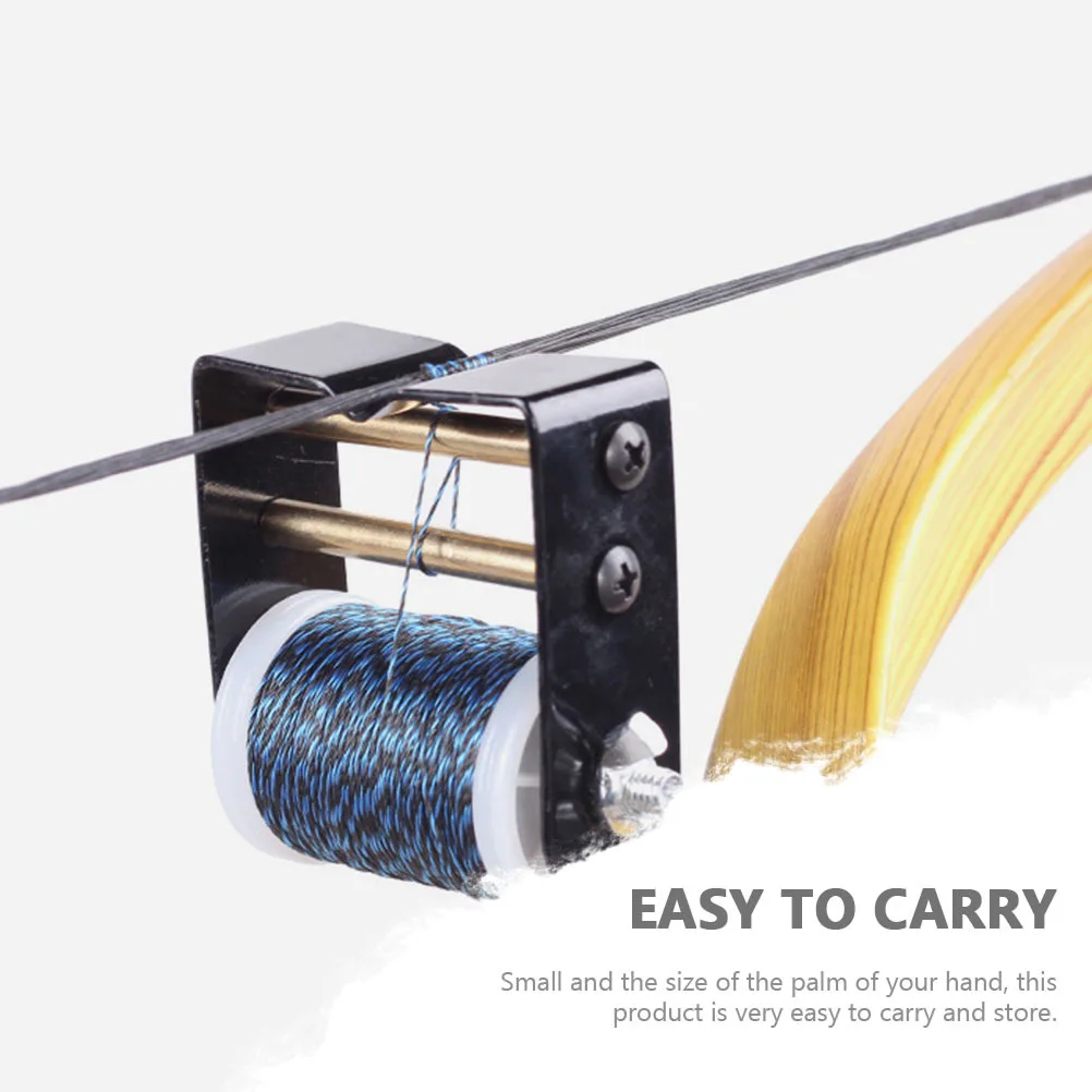 

Professional Bowstring Winder Highgrade Metal Portable Archery Accessory Easy Install Replaceable Protection String