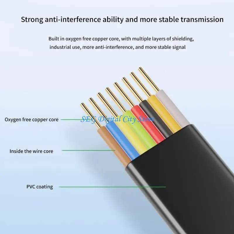 

U75B Professional RS232 to RJ45 Console Cable RS232 DB9Pin Female to RJ45 Console Debugging Line for Networking Devices 1.8m