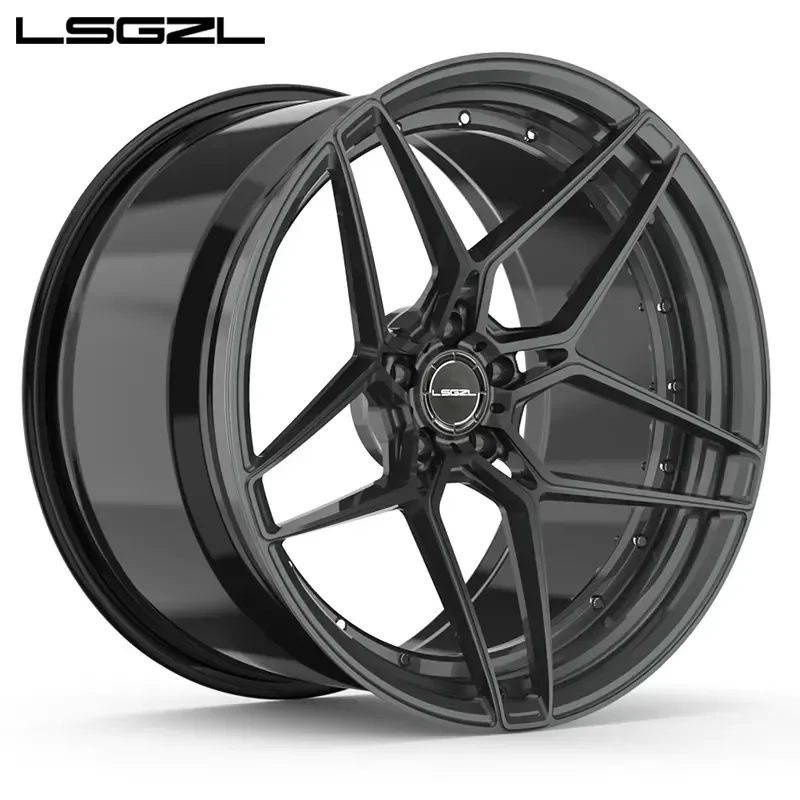 i For LSGZL Forged Alloy Wheel Custom 5x114.3 5x130 Inch Aluminium Rims for for Truck 15 17 19 20 22 24