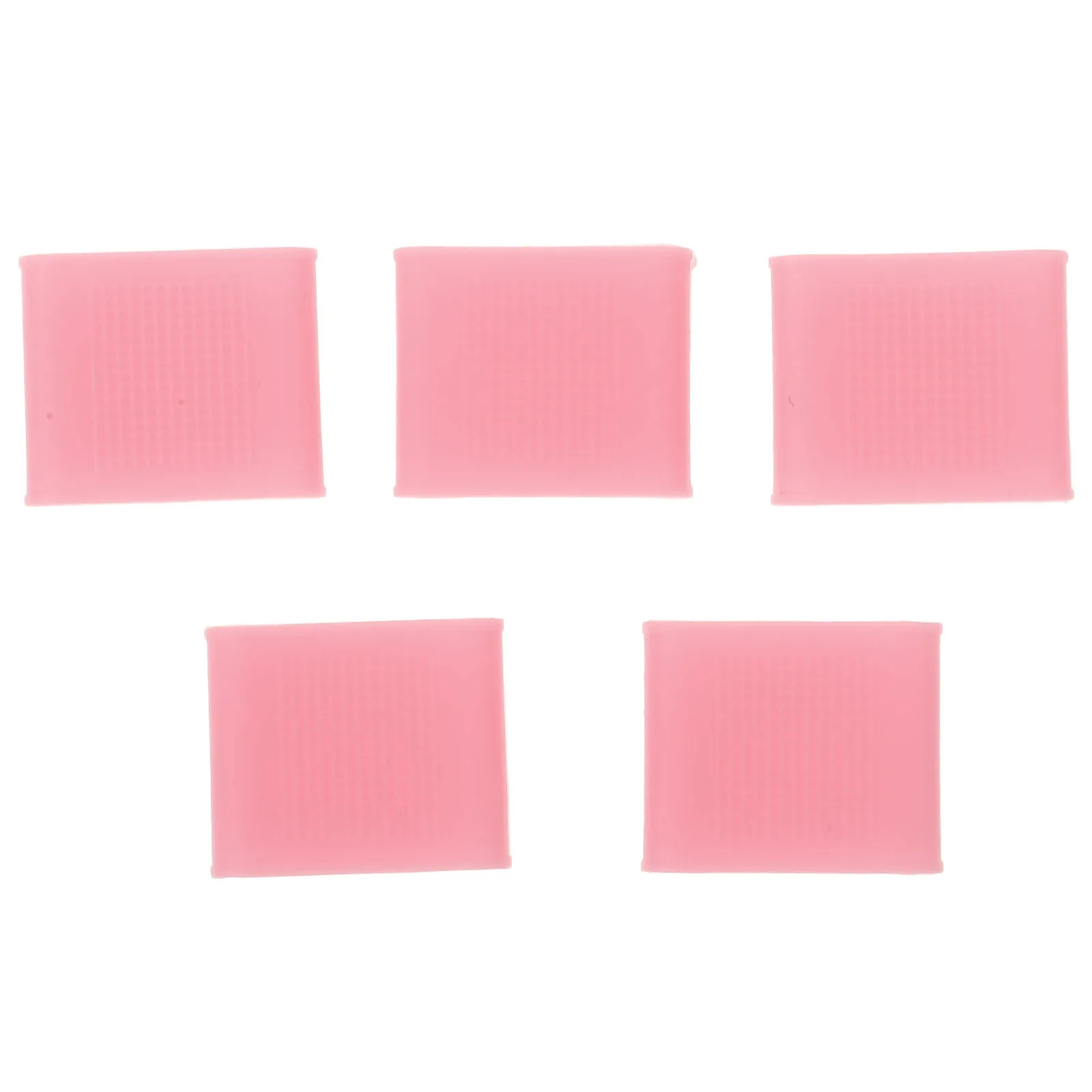 

5 Pcs Anti-skid Fingers Bands Finger Protectors Silicone Thin Training Bands for Fingers Pink Golfs Accessories