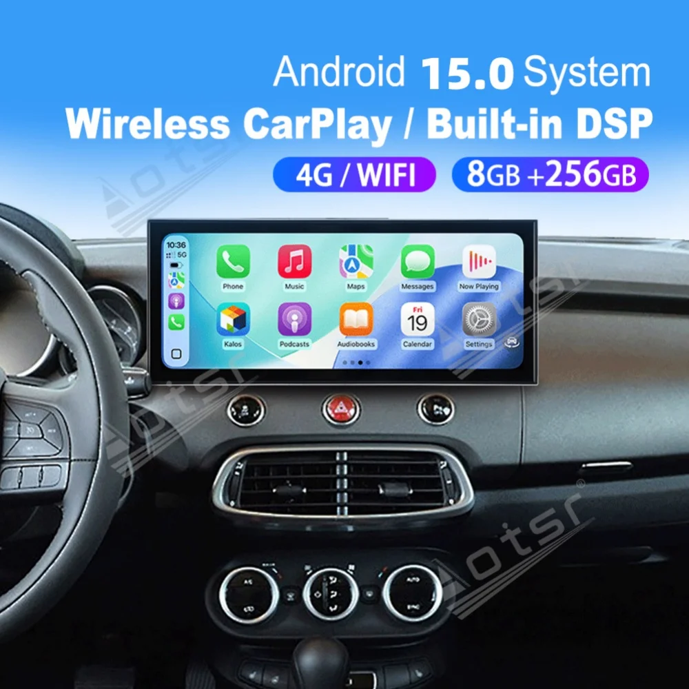 

15.8” Android Screen Qualcomm Carplay Car Radio For Fiat 500X 2014~2019 Car Autoradio Multimedia Player GPS Navi Head Unit
