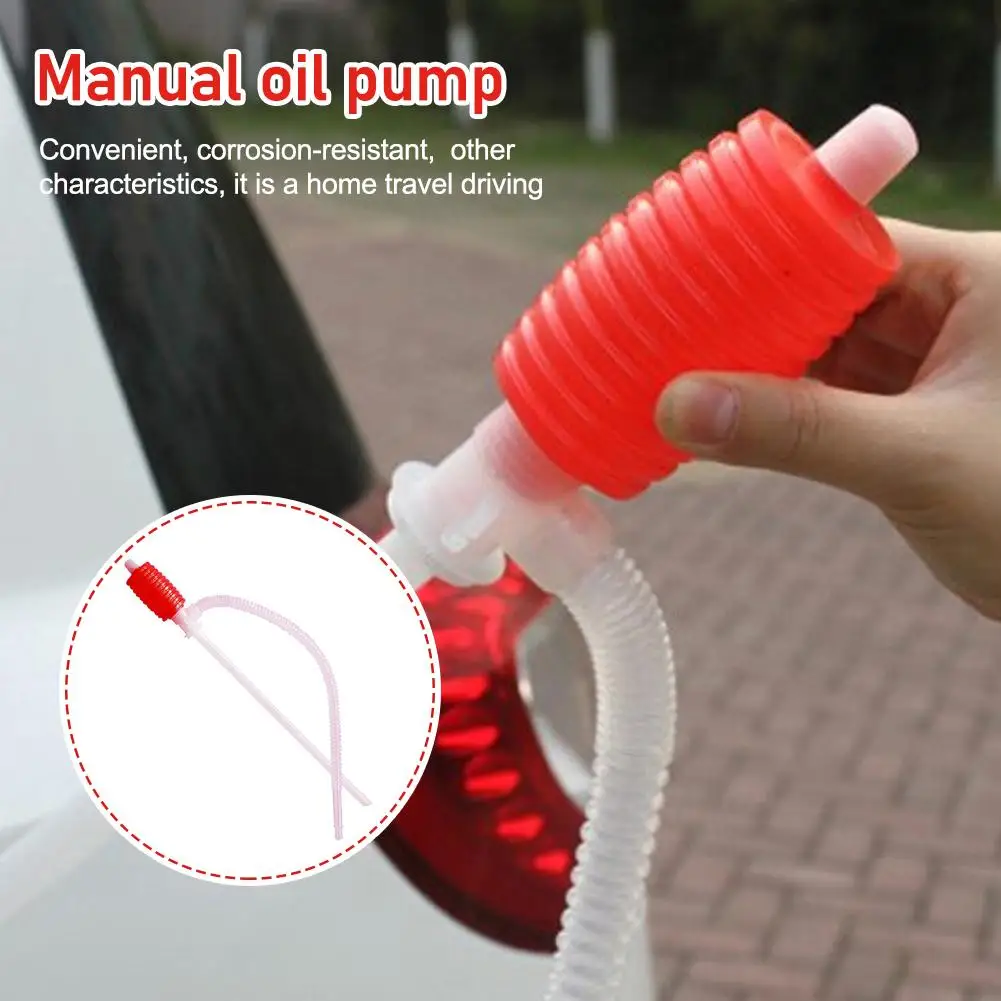 NEW High-end Car Truck Manual Pump Fuel Gasoline Diesel Portable Siphon Manual Water Suction Transfer Cup Suction Chemical F4L2