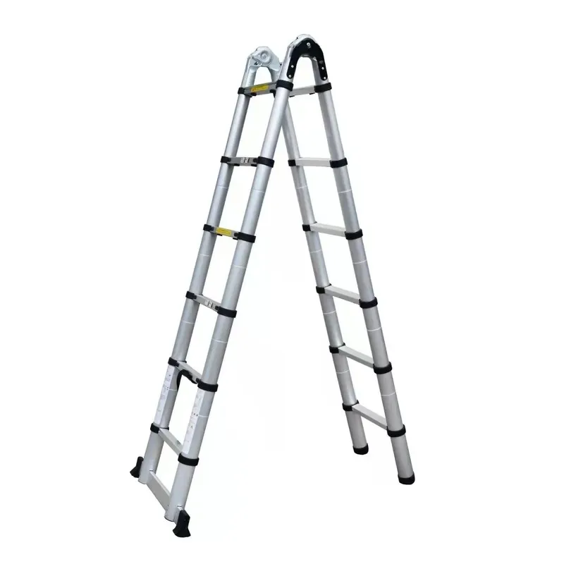 Modern Aluminum Telescopic Folding Industrial Ladder Lightweight Design Heavy Duty 330lbs 150kg Load Capacity Portable Step