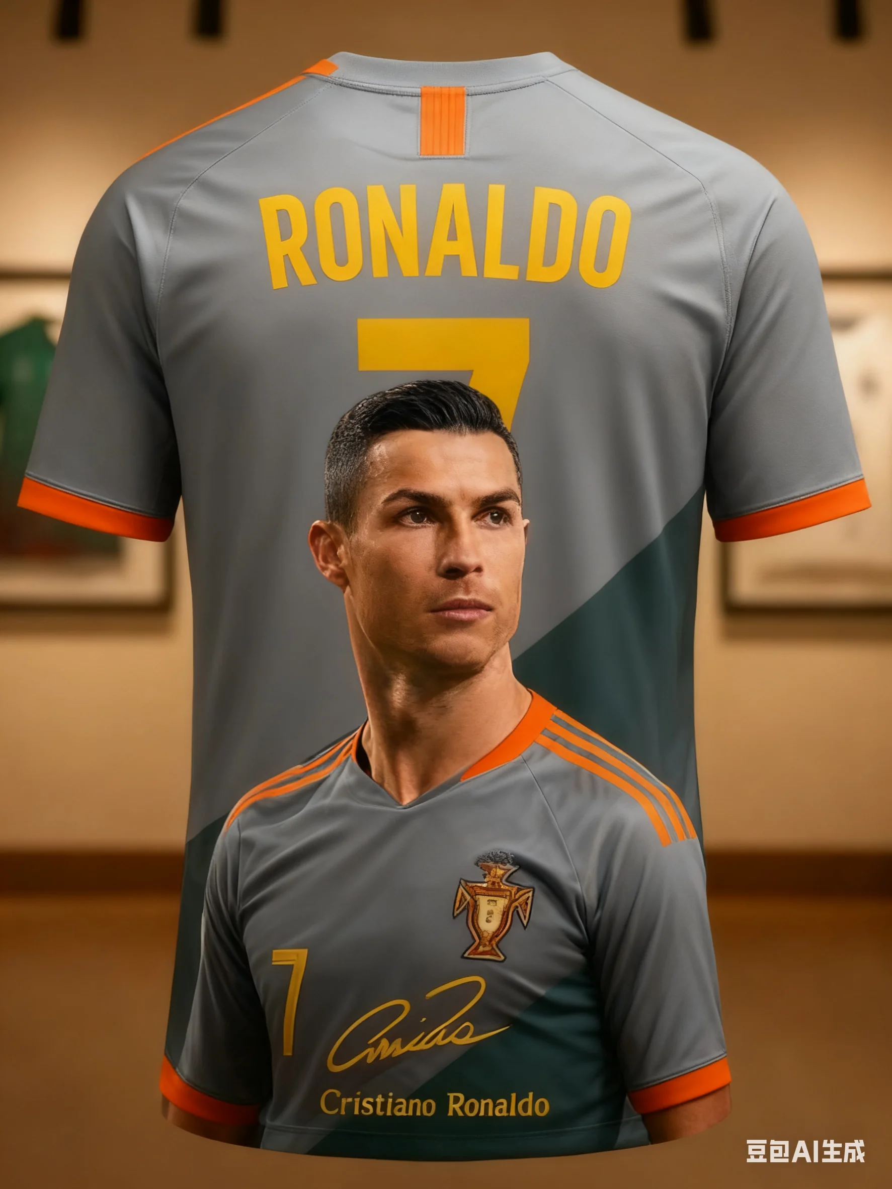 رونالدو كرة القدم اليومية عارضة مروحة دعوى 3D البوليستر قصيرة الأكمام الرجال والنساء التجفيف السريع الأطفال تي شيرت #2