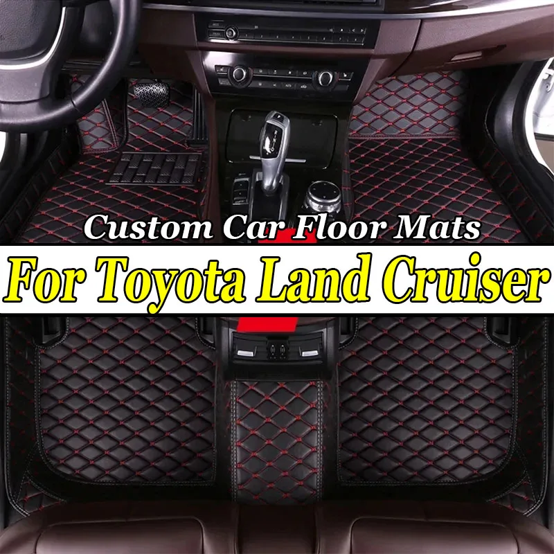 

Custom Car Floor Mats For Toyota Land Cruiser 100 200 300 Auto Carpets Foot Coche Accessorie