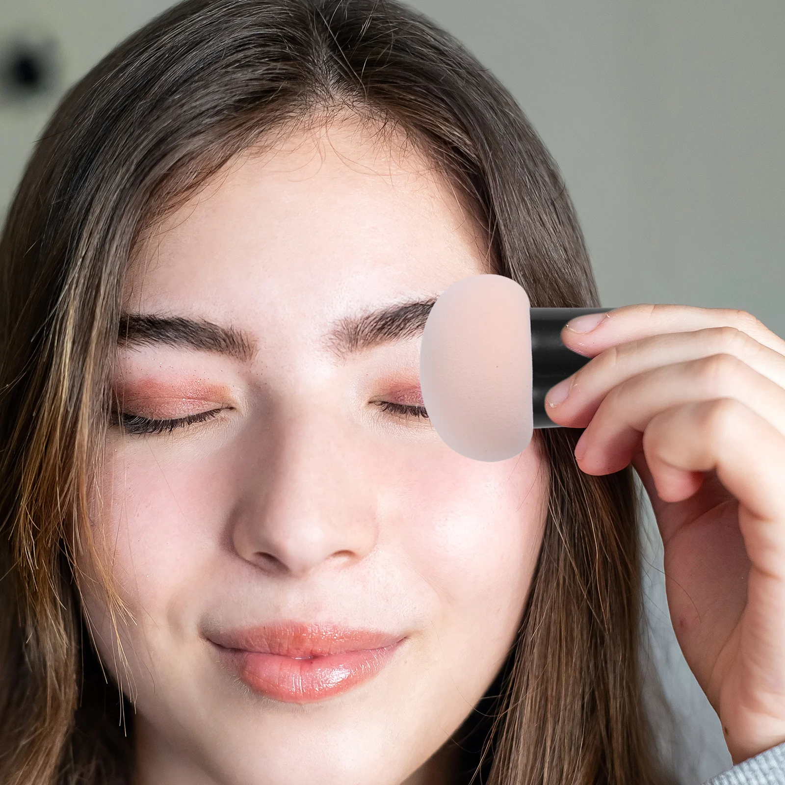 4 قطع من بودرة مكياج الفطر، مجموعة منتفخة لون البشرة، قابلة لإعادة الاستخدام، أدوات تطبيق محمولة لكريم الأساس وأحمر الخدود #5