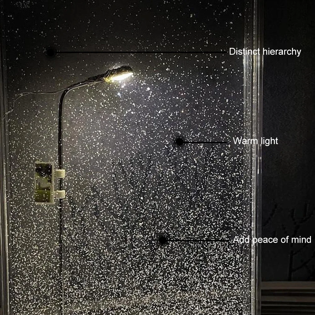 Snowy Lamp Snow Scenery Night Light Realistic Handmade Christmas Light Decorative DIY Snowflake Lamp Xmas Party Favors