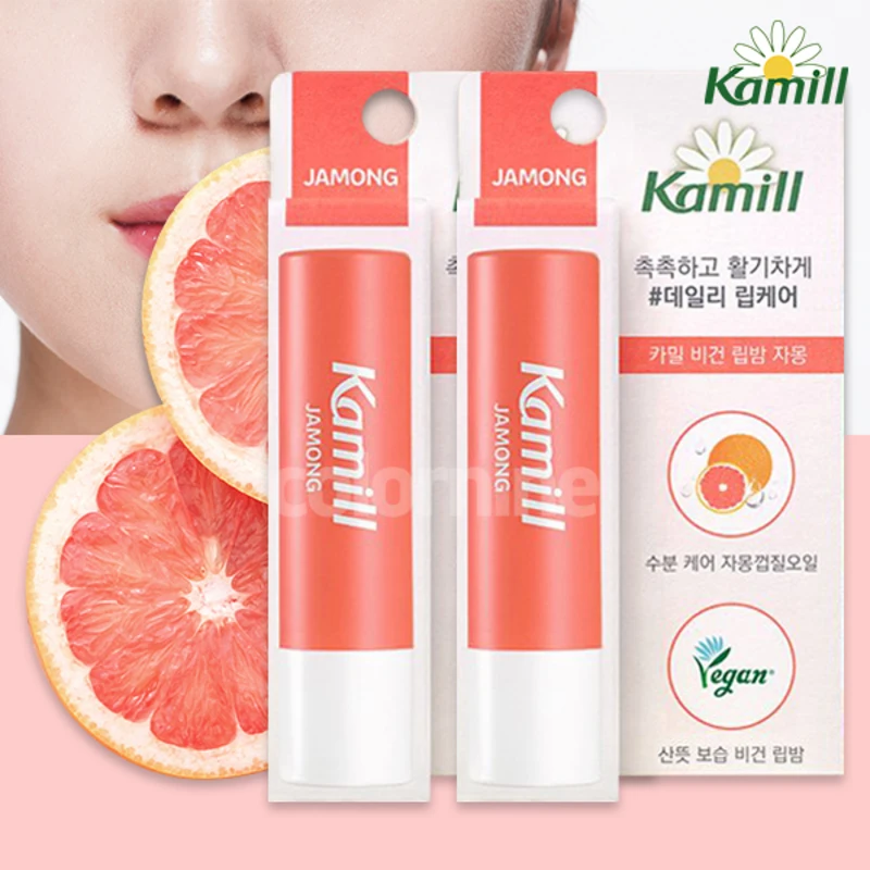 Camil grapefruit rain lip balm 4.2g x 2 pieces Daily lip care