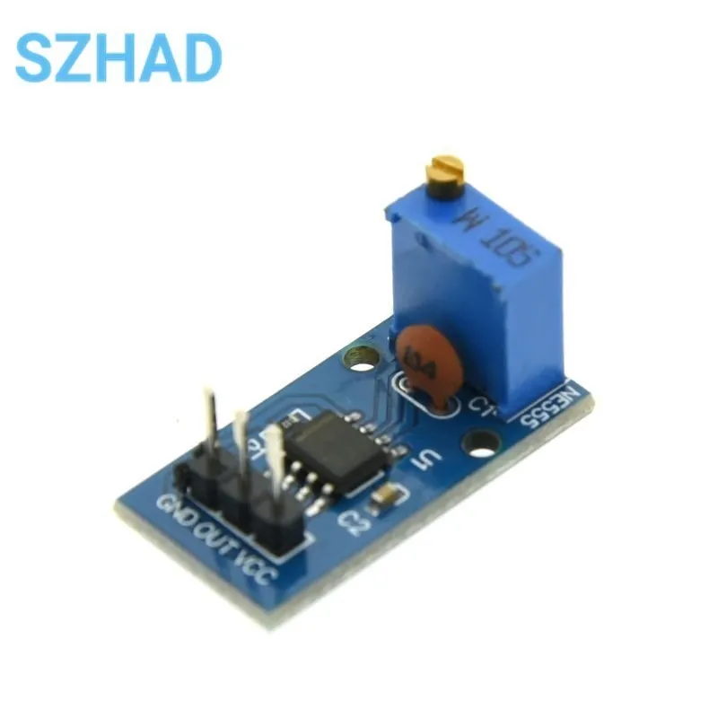 DC 5V 12V NE555 Adjustable Resistance Frequency Pulse Generator Module Single Channel Output for Arduino Smart Car