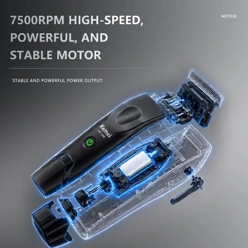 Kemei 1385 1386 1102 hair clipper electric shaver combo cordless zero gap hair trimmer finish hair cutting machine razor for men - view 5